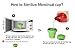 Meeeno Collapsible Silicone Cup for Sterilizing and Storing Menstrual Cup, Reusable and Foldable for Camping Hiking Travel and Outdoors