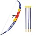 Toysery Kids Archery Bow and Arrow Toy Set with Target Outdoor Garden Fun Game.