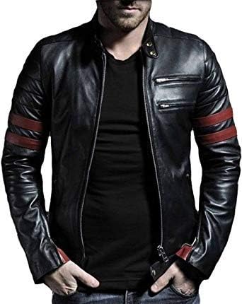 MILOTTO Men's Wolverine Faux Leather Jacket Black