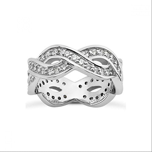 Ladies' 1.25 ct. Round Diamond Eternity Ribbons Wedding Band