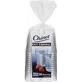 Chinet Cut Crystal 14 Oz 60 Count, (Pack of 1), Clear