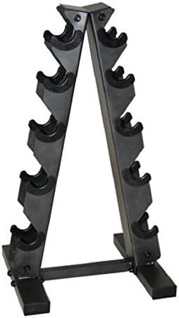 New CAP Barbell Black A Frame Dumbbell Gym Rack, Black, New