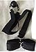 alilove Collar Hand & Wrist Braces Straps with Ball-Gag Black