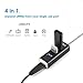 CableCreation 4-Port USB 3.0 Hub with 4.9ft Extension Cable - 5Gbps Data Rate for MacBook Pro, iMac, PC, Laptop, USB Flash Drives, Surface Pro, XPS - Aluminum Black, 1.5M