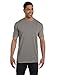 Pigment-Dyed Short Sleeve Shirt with a Pocket, Color: Grey, Size: XXX-Large