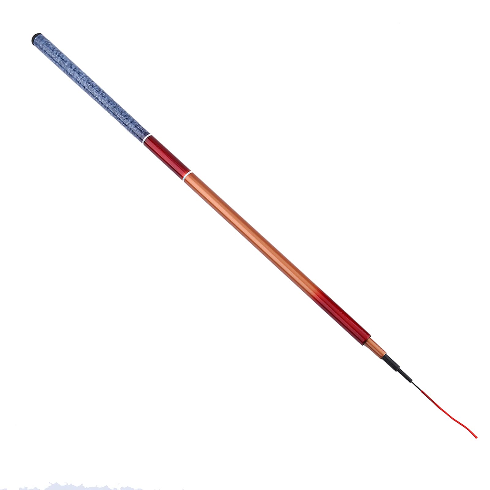 FRP Hand Glass, Telescopic Rod Freshwater Fishing Whips with Steel Pole Portable Rod Hand Casting Hard Fishing Gear (2.1M) (1.8)