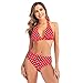 Leadmall Women Polka Dot Bikini Set – Ladies Vintage Halter Push Up High Waist Swimsuit – Two Piece Bathing Suitthumb 3