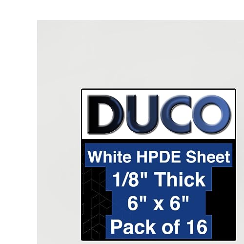 Duco Natural White HDPE Sheet- USA-Made 1/8 Inch