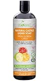 Castile Soap Organic Florida Citrus by Sky Organics (8oz), Plant Based Liquid Soap and All Purpose Wash, Vegan & Cruelty-Free, Citrus Essential Oils Natural Castile Soap Savon de Marseille