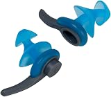 Speedo Biofuse Earplugs Unisex Ergonomic Ear Protection Clear Fluro Tangerine view 2
