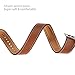 WFEAGL Compatible iWatch Band, Top Grain Leather Band Replacement Strap iWatch Series 4,Series 3,Series 2,Series 1,Sport, Edition (Brown Double Tour Band +Silver Buckle, 38mm 40mm)