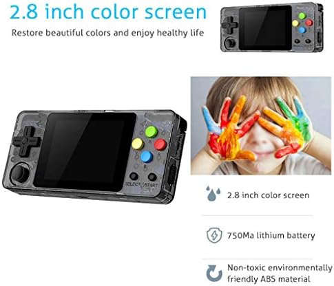 VITHCONL LDK Retro Handheld Console,(Ship from USA) Game Screen by 2.7 Thumbs Mini Handheld Palm Palm Console of Nostalgic Children