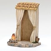 Fontanini by Roman Inc., Lighted Shepherd's Tent, 7.5" Collection, Nativity Figure and Accessories, Hand Sculpted and Painted (7x6x9)