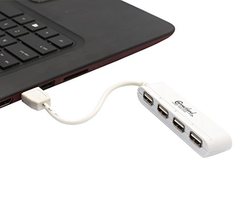 Connectland CL-U2MNHUB-4W 4 Ports USB V2.0 Mini Hub (White)