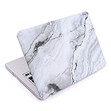COSMOS Rubberized Plastic Hard Shell Cover Case for Macbook Pro 13'' Model: A1278 (w/ a CD-ROM Drive, NON Retina Display Model), White Marble Pattern Color