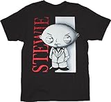 Family Guy Stewie Black and White Scarface Parody Black T-shirt Tee