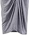 NEARKIN (NKNKWBD801 Womens Cap Sleeve Figure Hugging Scoop Neck Shirred Maxi Dress Gray US L(Tag Size XL)