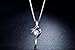 Sterling Silver Love Cubic Zirconia Pendant Necklace
