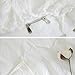 Softta Boho Twin XL Size 3Pcs Duvet Cover Set (1 Duvet Cover +2 Pillowcases) White Tassel Bedding Set Bohemian 100% Washed Cotton Beddings Luxury Elegant White Quilt Covers Set