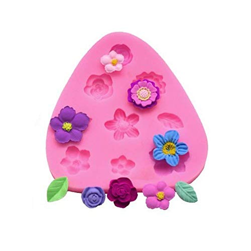 1 Pcs+Daisy+Chrysanthemum+Silicone+Chocolate+Decoration