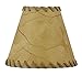Urbanest Chandelier Lamp Shades 6-inch, Hardback, Faux Leather, Laced Trim, Clip On
