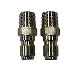 Legacy Pressure Washers 89222220 Stainless Male Nipple, 3/8-Inch, 2-Pack