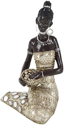 Polystone African Lady 6"W, 9"H 59555