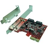 Ableconn PEX-SA115 2-Port SATA 6G PCI Express Host Adapter Card - AHCI 6Gbps SATA III PCIe 2.0 Controller Card (Marvell 88SE9128 Chipset) - Support Hardware RAID 0, 1
