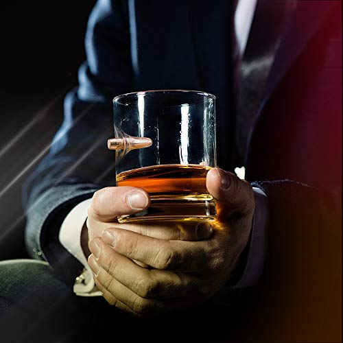 Real Bullet .308 Whiskyglas, mundgeblasen, Premium-Cocktailglas, Scotch Bourbon altmodisch, Kristallschnaps Wodka… – Bild 4