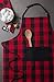 DII Unisex Buffalo Check Kitchen Collection, Classic Farmhouse Chef Apron, One Size, Red & Black
