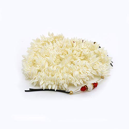 Paradise Hair Bun Gajra Flower Artificial Juda Accessories for Women Red White 60 grams pack of 2 pc 6 Paradise Hair Bun Gajra Flower Artificial Juda Accessories for Women Red White 60 grams pack of 2 pc - Image 6