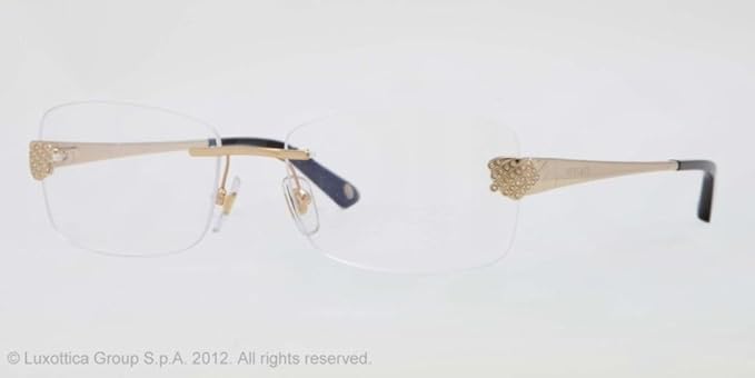 Amazon ヴェルサーチ Versace メガネフレーム 縁なし ツーポイント型 ゴールド 眼鏡 めがね 0ve 13b 1002 並行輸入品 ファッション眼鏡 通販