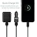 Fast Charger for Samsung Galaxy S10/S10 Plus/S10e/S9/S9 Plus/S8/S8 Plus/Note 9/8, LG G6/G5/V30/V20, HTC 10, Car Charger + Wall Charger