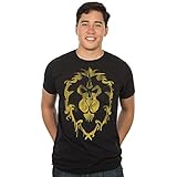 JINX World of Warcraft Men's Alliance Spray Paint Premium Cotton T-Shirt