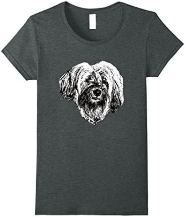 Womens Tibetan Terrier Shirts Large Dark Heather