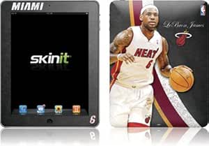 Amazon.com : Skinit Miami Heat LeBron James #6 Action Shot Vinyl Skin for Apple iPad 1 ...