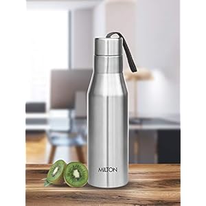 Milton Super 500 Stainless Steel Water Bottle, 475 ml, Silver | Leak Proof | Office Bottle | Gym Bottle | Home | Kitchen…