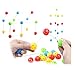 Fajiabao Creative Early Educational Learning Assembly Ball Building  Blocks Puzzle Mushrooms Nails Toy Great Gift for Over 3 Years Old Toddlers Baby Kids