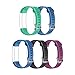 Letsfit ID130Plus HR Replacement Bands, Adjustable Accessory Bands for Letsfit Fitness Tracker ID130Plus HR, ID130Plus Color HR, 5 Pack (Black, Blue, Purple, Grey, Green)