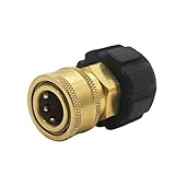 Twinkle Star 3/8" Quick Connect NPT to M22 14mm Metric Fitting for High Pressure Washer Gun and Hose, TWIS285