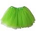 So Sydney Ballerina Basic Girls Ballet Dance Dress-Up Princess Fairy Costume Dance Recital Tutu (Neon Green)