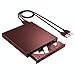 VicTsing Portable CD DVD Drive Case, Carrying Travel Storage Case Pouch Bag with Extra Storage Pocket for External USB CD DVD Blu-ray Drive Writer Burner, Black
