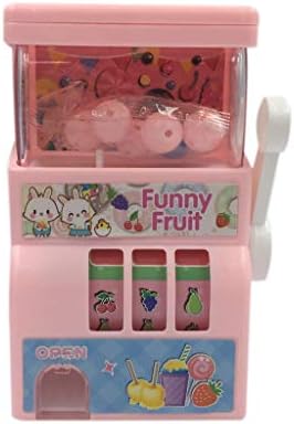 OHQ Mini Doll Lucky Jackpot Slot Machine Kids Party Educational Toys for Children (Pink)