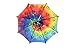 Funbrella Hats - TIE DYE Umbrella Hat - The Funkadelic - Rain Sun Resistant - Easy Elastic Fit for Adults & Kids - Umbrella Hats for a Costume Party, Festival, Fishing, Hiking and the Beach