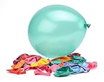 100 Premium Quality Balloons: 12 Inch Assorted Color Helium and Air Balloons Balloons for Birthdays and Events by Nexci