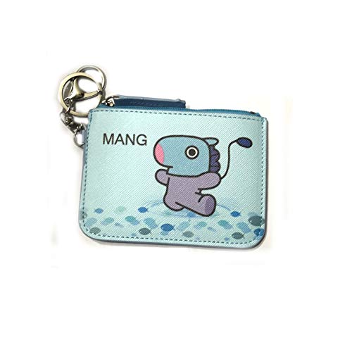 K-pop bts bt21 character id wallet with zipper pocket (…