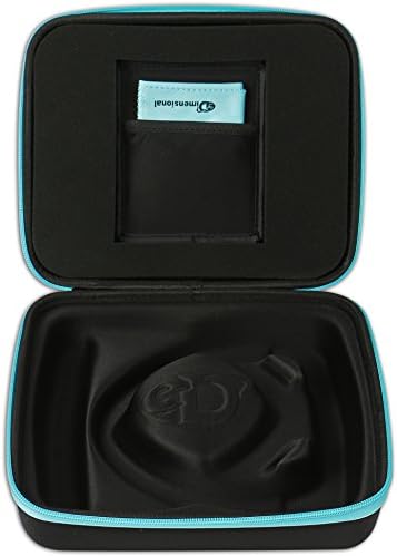 NON FOLDABLE 3D Glasses Storage Case for Official SAMSUNG 3D Glasses and all other active 3-D Glasses with fixed NON-FOLDABLE Arms by eDimensional with microfiber cleaning cloth! (2 Pack Blue)