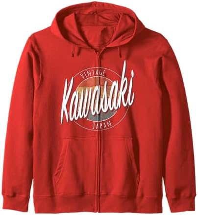 Amazon.com: Vintage Kawasaki Japan design Zip Hoodie : Clothing