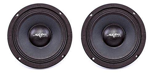 Skar Audio 300W 4 â„¦ Mid-Range Loudspeakers - 2 Speakers, 6.5