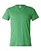 BELLA + CANVAS Men's Triblend V-Neck Tee (Green Triblend) (X-Large)